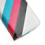 Wallet Case f�r Apple iPhone 6 6S Handy Tasche Drei Streifen Stripes