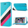 Wallet Case f�r Apple iPhone 6 6S Handy Tasche Drei Streifen Stripes