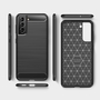 TPU H�lle f�r Samsung Galaxy S22 Carbon Fiber Skin Brushed Schutzcover Soft Case
