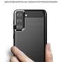 TPU H�lle f�r Samsung Galaxy S21 Carbon Fiber Skin Brushed Schutzcover Soft Case