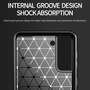 TPU H�lle f�r Samsung Galaxy S21 PLUS Carbon Fiber Skin Brushed Schutzcover Case