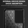 TPU H�lle f�r Samsung Galaxy S21 ULTRA Carbon Fiber Skin Brushed Schutzcover