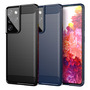 TPU H�lle f�r Samsung Galaxy S21 ULTRA Carbon Fiber Skin Brushed Schutzcover