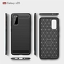 TPU H�lle f�r Samsung Galaxy S20 Carbon Fiber Skin Brushed Schutzcover Soft Case