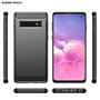 TPU H�lle f�r Samsung Galaxy S10 Carbon Fiber Skin Brushed Schutzcover Soft Case