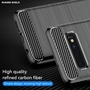 TPU H�lle f�r Samsung Galaxy S10 Carbon Fiber Skin Brushed Schutzcover Soft Case