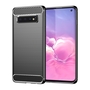 TPU H�lle f�r Samsung Galaxy S10 Carbon Fiber Skin Brushed Schutzcover Soft Case