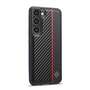 LC.IMEEKE Hard Cover f�r Samsung Galaxy S24 PLUS Carbon Stripe Shockproof H�lle