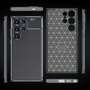 TPU H�lle f�r Samsung Galaxy S24 ULTRA Carbon Fiber Muster Shockproof Cover Case