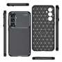 TPU H�lle f�r Samsung Galaxy S23 FE Carbon Fiber Muster Shockproof Cover Case