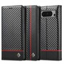 LC.IMEEKE Handy Tasche fr Google Pixel 8 PRO Carbon Wallet Stripe Hlle Etui
