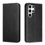 Handy Tasche f�r Samsung Galaxy S24 ULTRA Carbon Fiber Wallet H�lle Magnet Etui