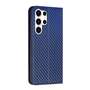 Handy Tasche f�r Samsung Galaxy S24 ULTRA Carbon Fiber Wallet H�lle Magnet Etui