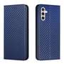 Handy Tasche f�r Samsung Galaxy A35 Carbon Fiber Wallet H�lle Magnet Klapp Etui