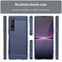 TPU H�lle f�r Sony Xperia 1 V Carbon Fiber Skin Brushed Schutzcover Soft Case