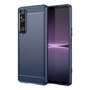TPU H�lle f�r Sony Xperia 1 V Carbon Fiber Skin Brushed Schutzcover Soft Case
