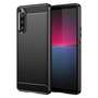 TPU H�lle f�r Sony Xperia 10 V Carbon Fiber Skin Brushed Schutzcover Soft Case