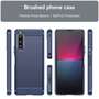 TPU H�lle f�r Sony Xperia 10 V Carbon Fiber Skin Brushed Schutzcover Soft Case