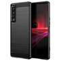 TPU H�lle f�r Sony Xperia 1 IV Carbon Fiber Skin Brushed Schutzcover Soft Case