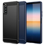 TPU H�lle f�r Sony Xperia 10 IV Carbon Fiber Skin Brushed Schutzcover Soft Case