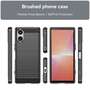 TPU H�lle f�r Sony Xperia 5 V Carbon Fiber Skin Brushed Schutzcover Soft Case
