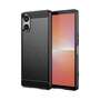 TPU H�lle f�r Sony Xperia 5 V Carbon Fiber Skin Brushed Schutzcover Soft Case