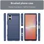 TPU H�lle f�r Sony Xperia 5 V Carbon Fiber Skin Brushed Schutzcover Soft Case