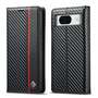 LC.IMEEKE Handy Tasche fr Google Pixel 8a Carbon Wallet Stripe Hlle Etui Case