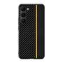 Hard Cover f�r Samsung Galaxy S24 Ultrad�nn Carbon Schutz H�lle Streifen Case