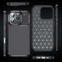 TPU H�lle f�r Apple iPhone 16 PRO MAX Carbon Fiber Muster Shockproof Cover Case