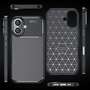 TPU H�lle f�r Apple iPhone 16 PLUS Carbon Fiber Muster Shockproof Cover Case