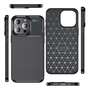 TPU H�lle f�r Apple iPhone 15 PRO MAX Carbon Fiber Muster Shockproof Cover Case