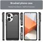 TPU H�lle f�r Xiaomi Redmi Note 13 PRO+ Carbon Fiber Skin Brushed Schutzcover