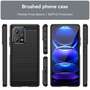 TPU H�lle f�r Xiaomi Redmi Note 12 PRO+ Carbon Fiber Skin Brushed Schutzcover