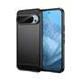 TPU H�lle f�r Google Pixel 9 9 PRO Carbon Fiber Skin Brushed Schutzcover Case