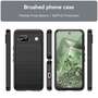 TPU H�lle f�r Google Pixel 8a Carbon Fiber Skin Brushed Schutzcover Soft Case