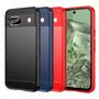 TPU H�lle f�r Google Pixel 8a Carbon Fiber Skin Brushed Schutzcover Soft Case