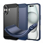 TPU H�lle f�r Apple iPhone 16 PLUS Carbon Fiber Skin Brushed Schutzcover Case