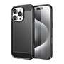 TPU H�lle f�r Apple iPhone 16 PRO Carbon Fiber Skin Brushed Schutzcover Case