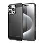 TPU H�lle f�r Apple iPhone 16 PRO MAX Carbon Fiber Skin Brushed Schutzcover Case