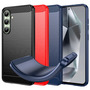 TPU H�lle f�r Samsung Galaxy S24 FE Carbon Fiber Skin Brushed Schutzcover Case
