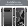 TPU H�lle f�r Google Pixel 9 PRO XL Carbon Fiber Skin Brushed Schutzcover Case