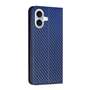 Handy Tasche f�r Apple iPhone 16 PLUS Carbon Fiber Wallet H�lle Magnet Etui Case
