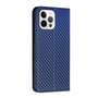 Handy Tasche f�r Apple iPhone 15 PRO Carbon Fiber Wallet H�lle Magnet Klapp Etui
