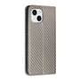 Handy Tasche f�r Apple iPhone 15 PLUS Carbon Fiber Wallet H�lle Magnet Etui Case