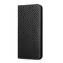 Handy Tasche f�r Apple iPhone 15 Carbon Fiber Wallet H�lle Magnet Klapp Etui