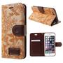 Wallet Case f�r Apple iPhone 6 6S Handy Tasche Elegant Flowers Blumen Muster