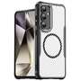 Hybrid H�lle f�r Samsung Galaxy S24 FE Carbon MagSafe Shockproof PC Handy Cover
