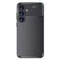 TPU H�lle f�r Samsung Galaxy S25 Carbon Fiber Muster Shockproof Back Cover Case