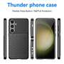 TPU H�lle f�r Samsung Galaxy S25 PLUS Thunder Series Grip Twill Case Rutschfest